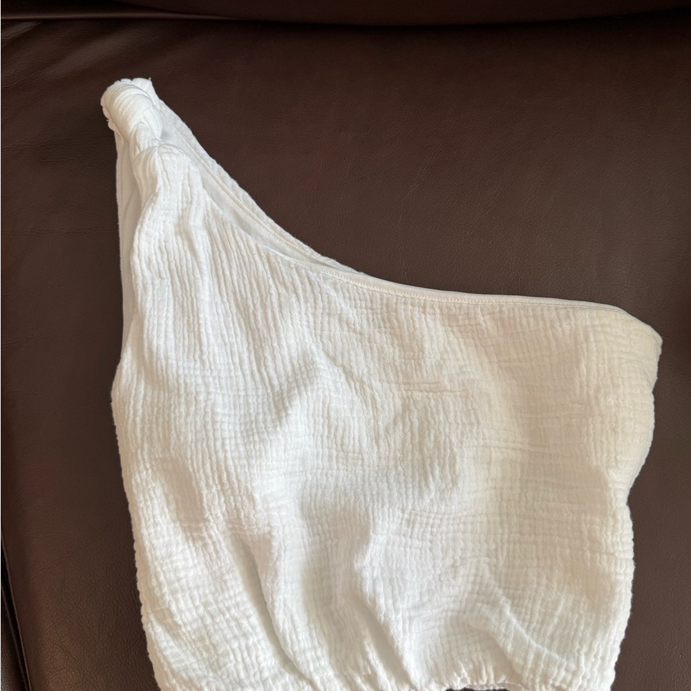 Kittenish Ivory Textured Top